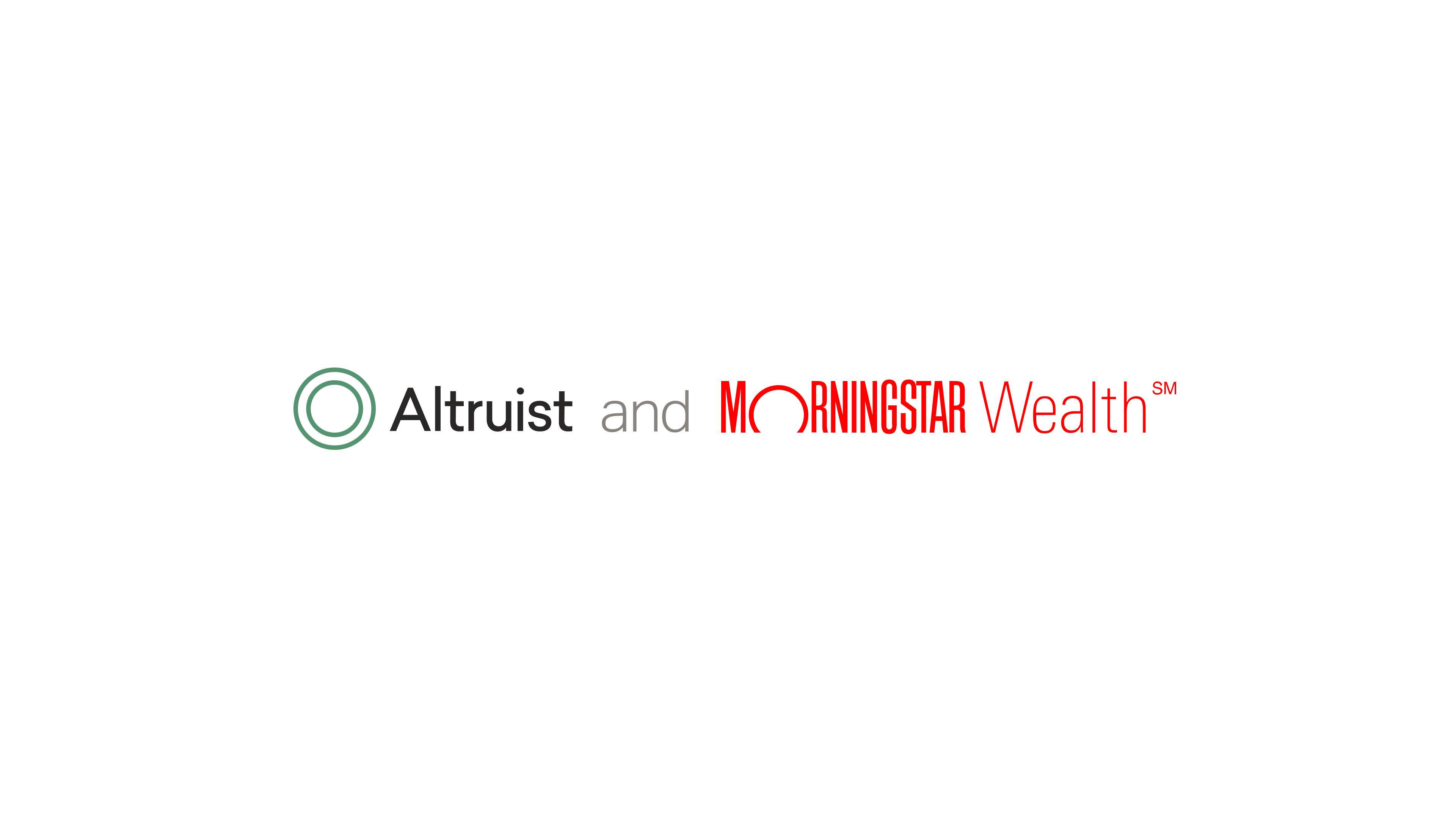 Altruist and Morningstar Wealth