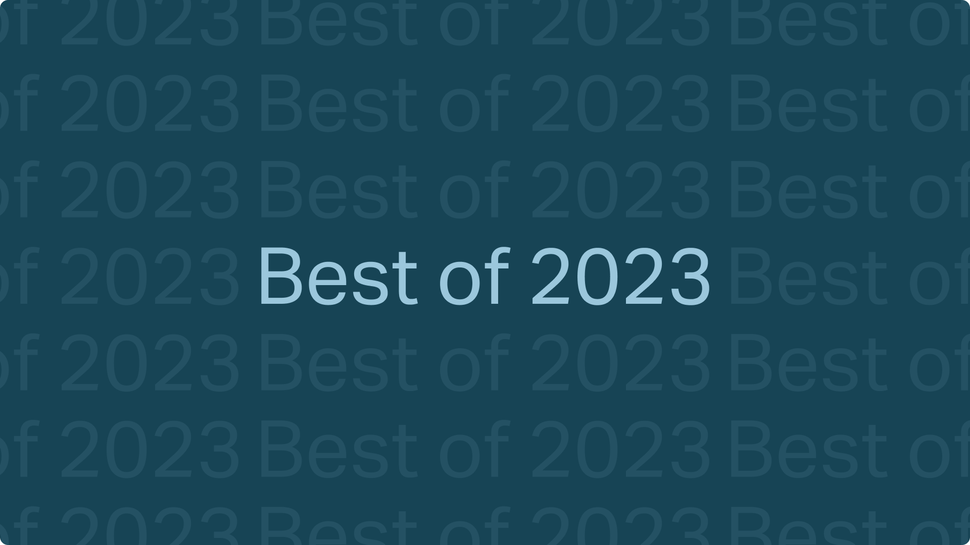 Best content of 2023